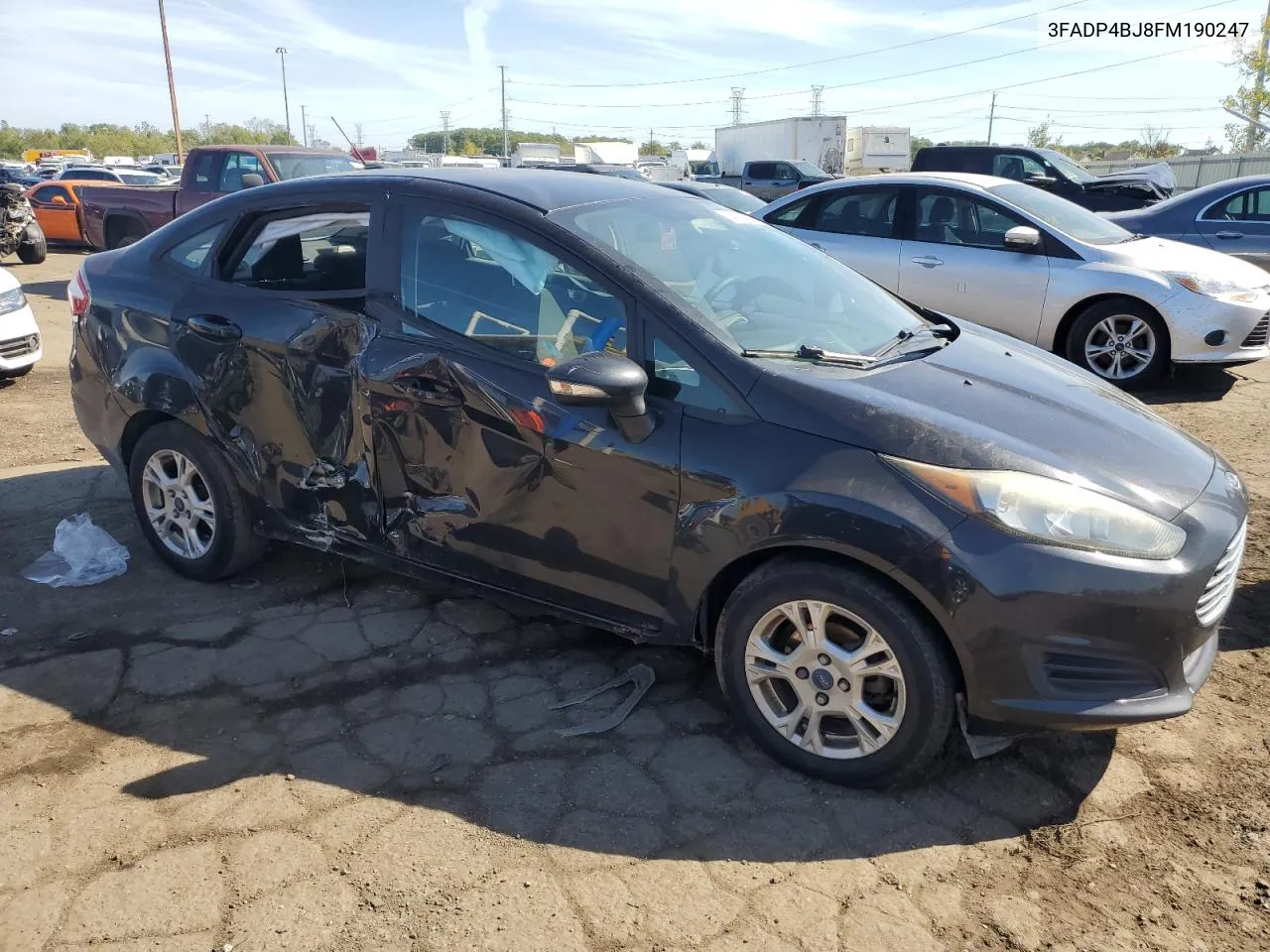 2015 Ford Fiesta Se VIN: 3FADP4BJ8FM190247 Lot: 74426434