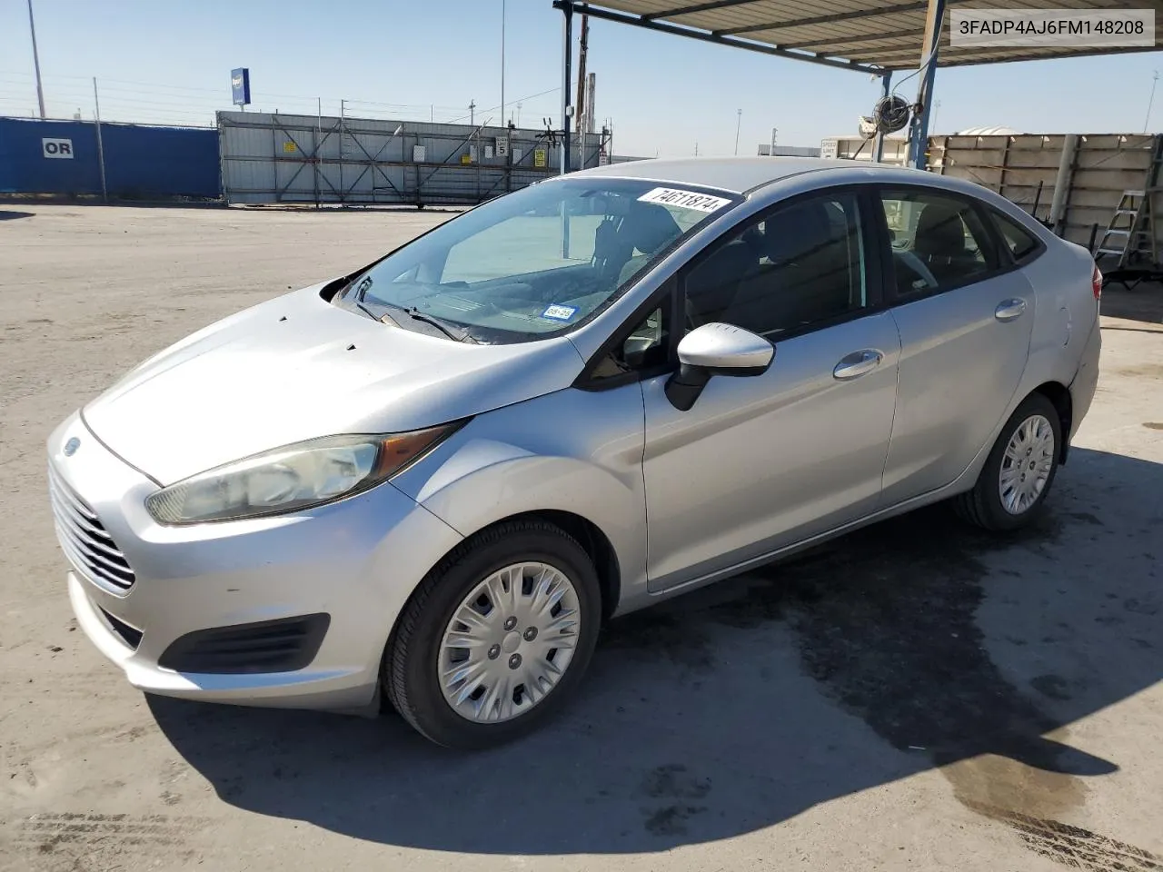 2015 Ford Fiesta S VIN: 3FADP4AJ6FM148208 Lot: 74611874