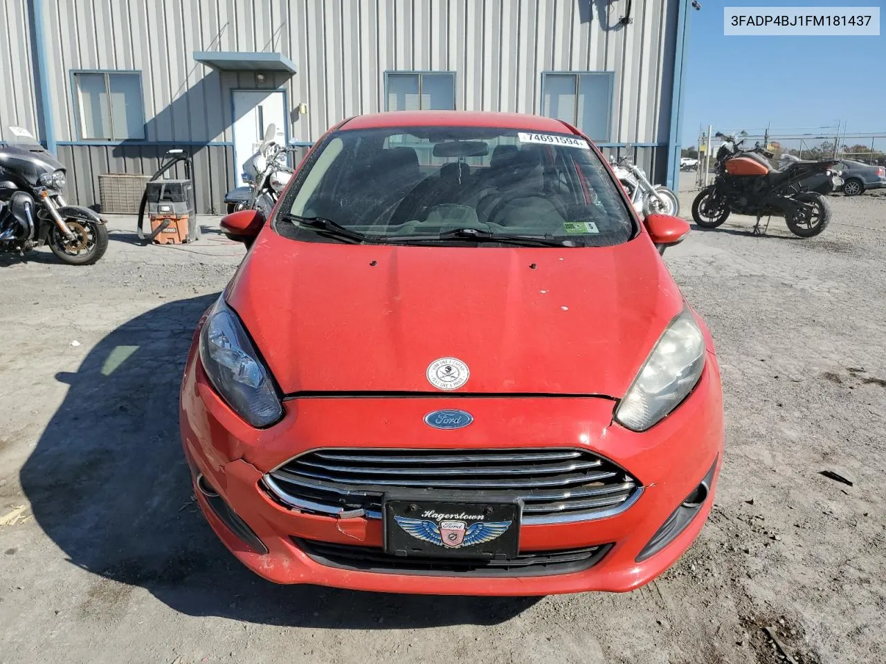 2015 Ford Fiesta Se VIN: 3FADP4BJ1FM181437 Lot: 74691594