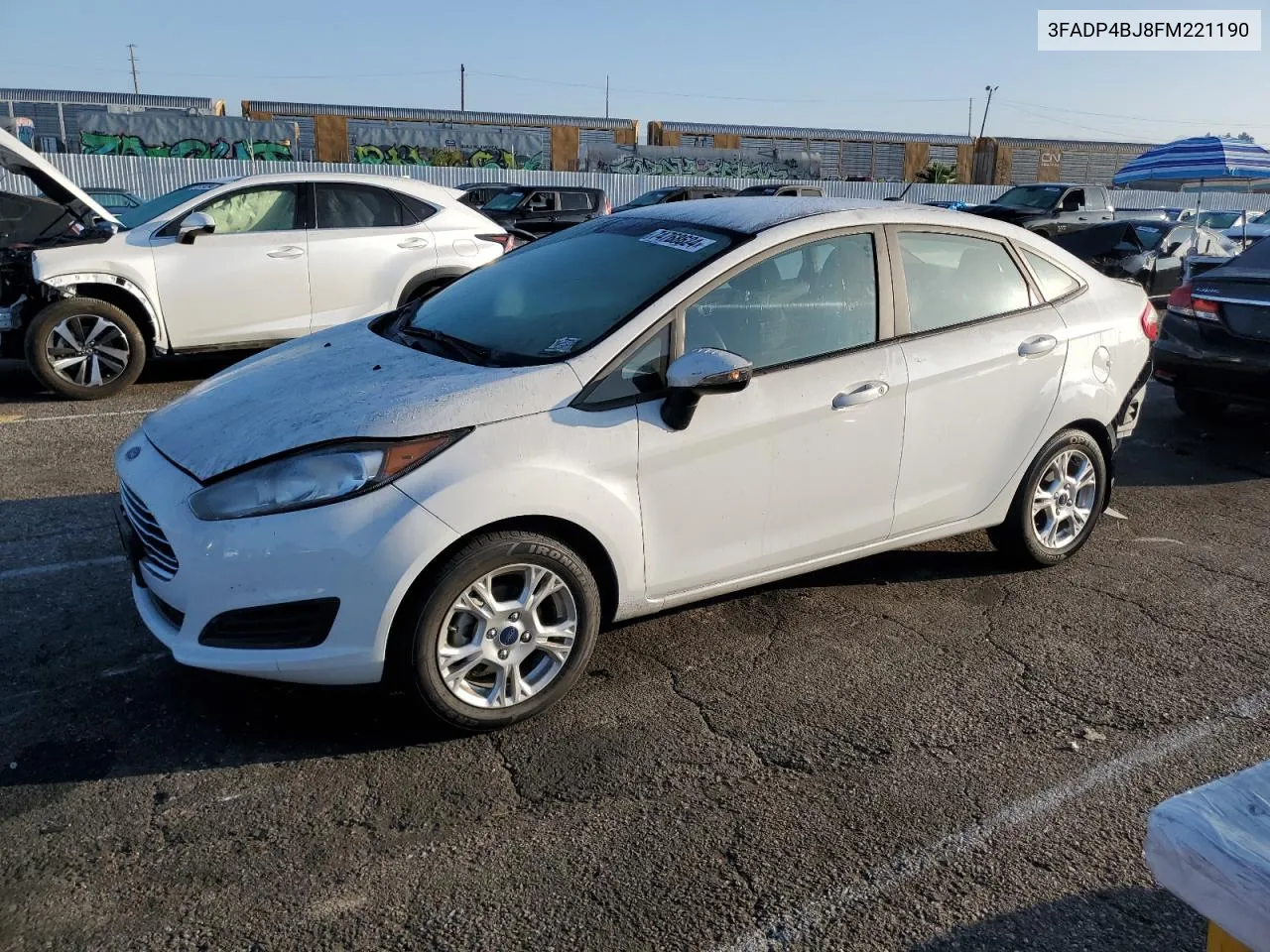 2015 Ford Fiesta Se VIN: 3FADP4BJ8FM221190 Lot: 74768624