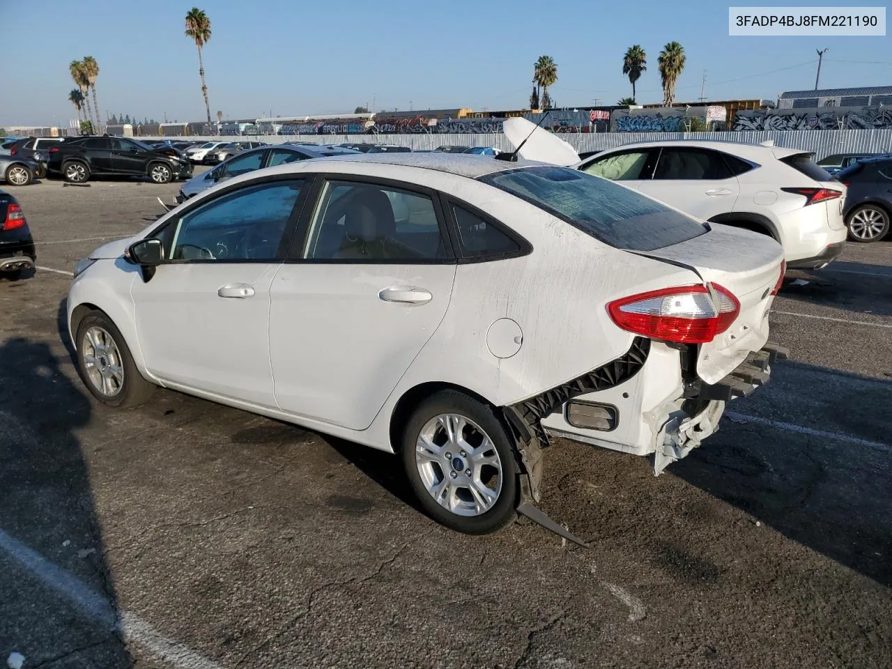 2015 Ford Fiesta Se VIN: 3FADP4BJ8FM221190 Lot: 74768624