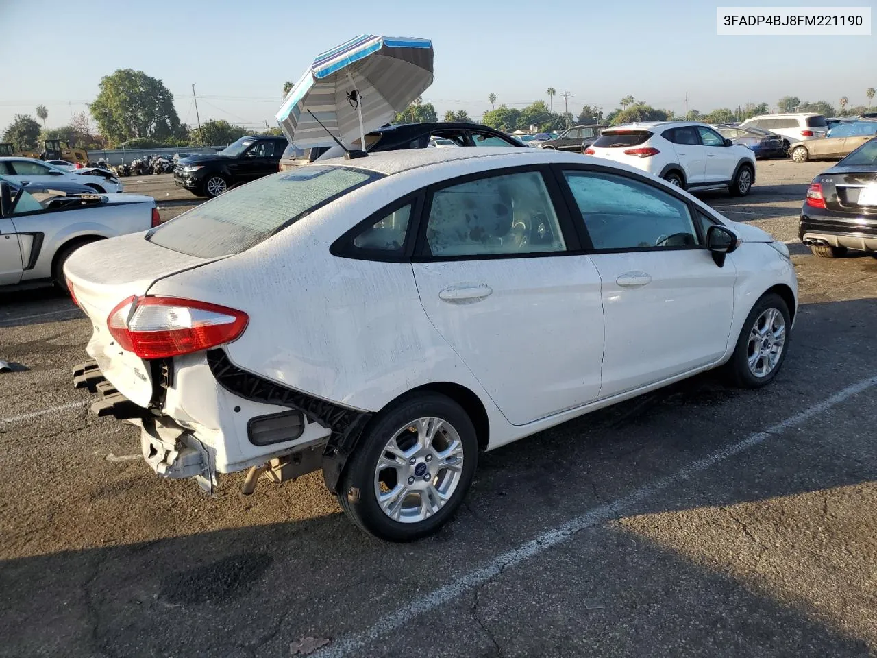 2015 Ford Fiesta Se VIN: 3FADP4BJ8FM221190 Lot: 74768624