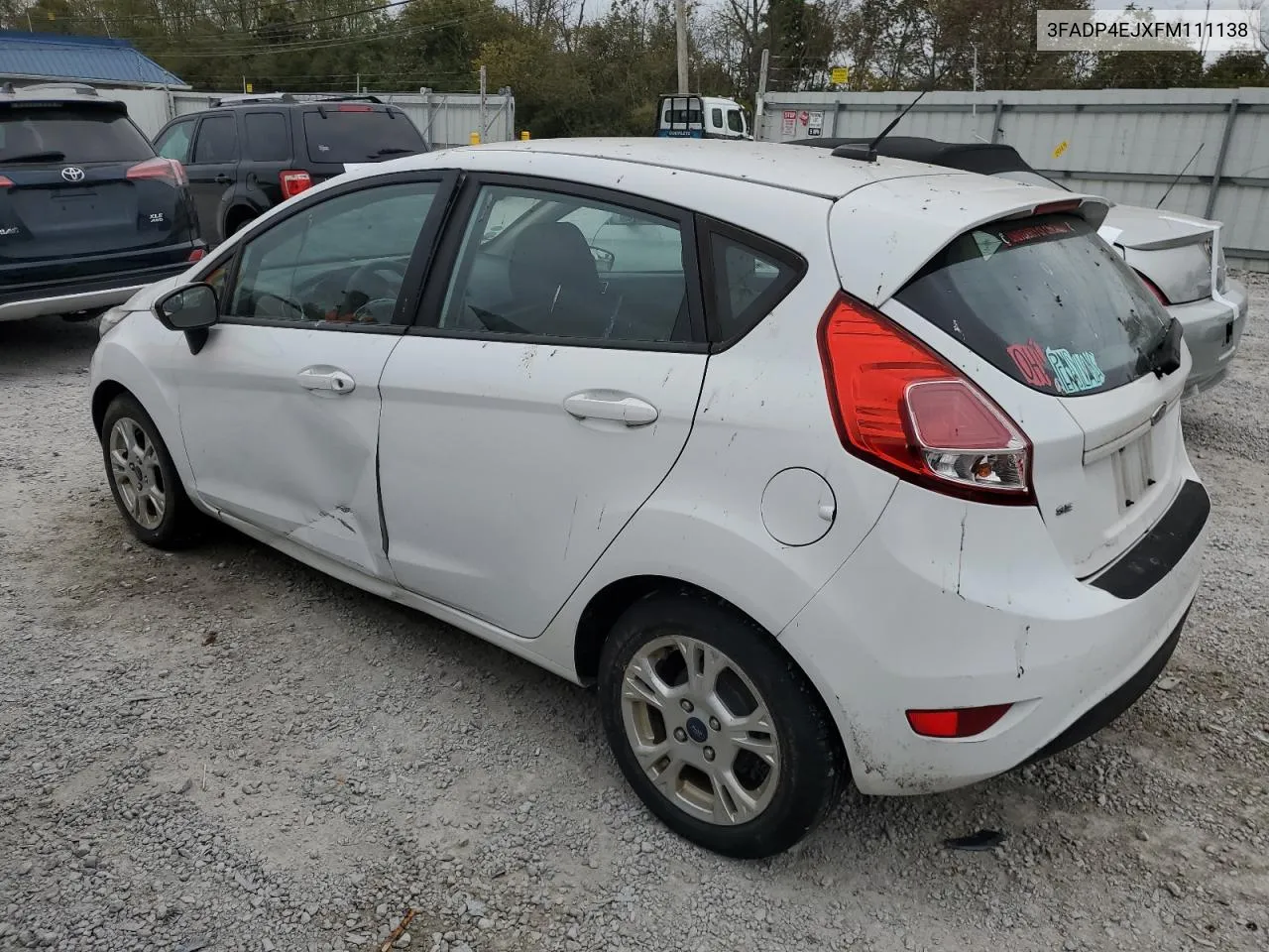 2015 Ford Fiesta Se VIN: 3FADP4EJXFM111138 Lot: 74841854