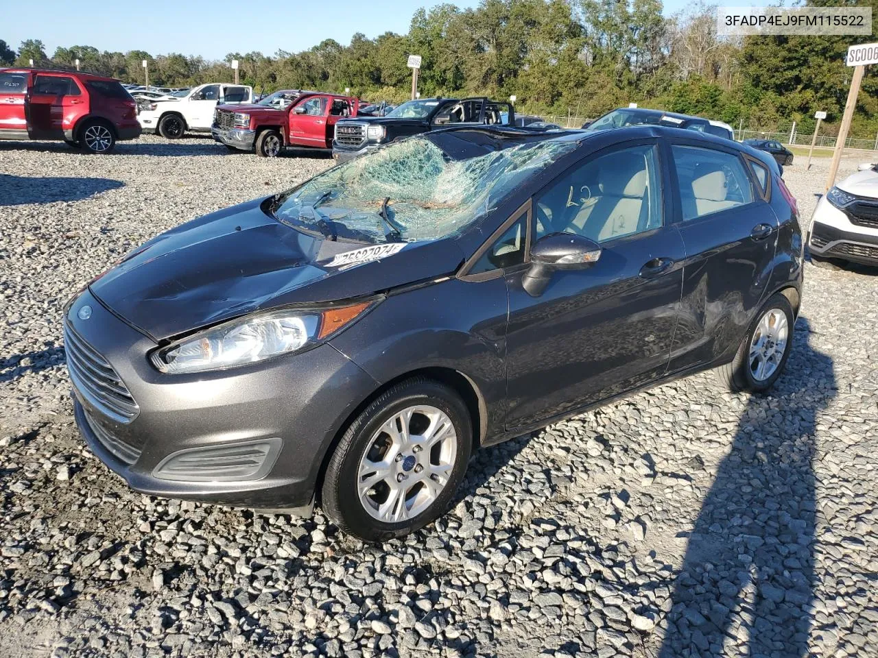 2015 Ford Fiesta Se VIN: 3FADP4EJ9FM115522 Lot: 75637974