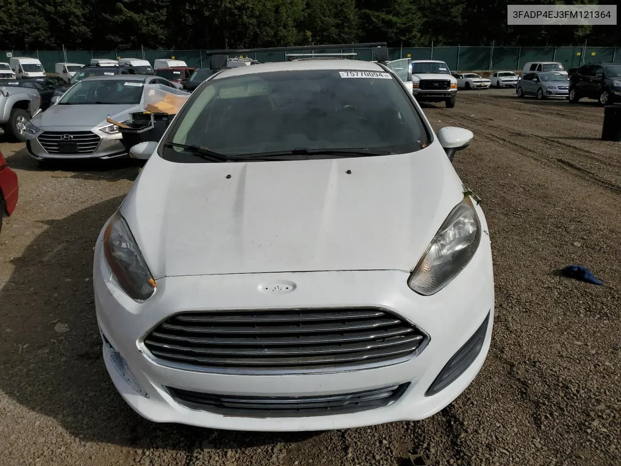 2015 Ford Fiesta Se VIN: 3FADP4EJ3FM121364 Lot: 75770094