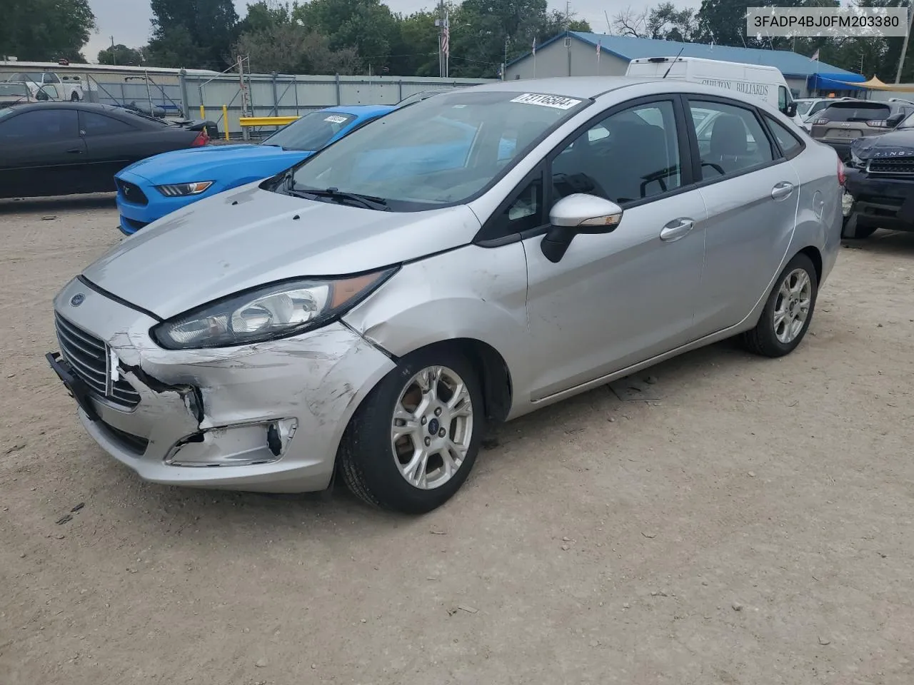 2015 Ford Fiesta Se VIN: 3FADP4BJ0FM203380 Lot: 76469024