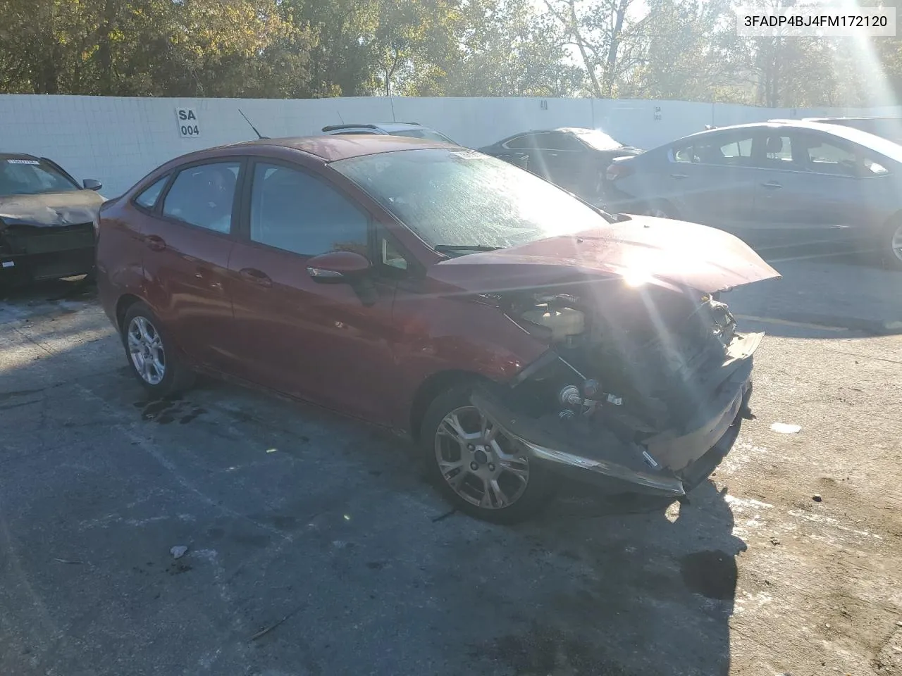 2015 Ford Fiesta Se VIN: 3FADP4BJ4FM172120 Lot: 76673274