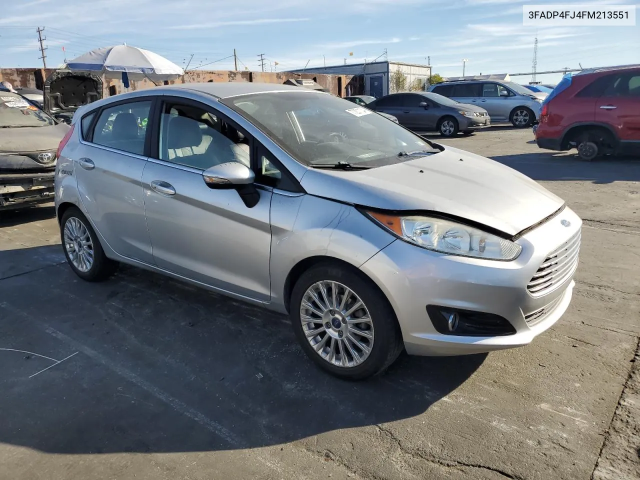 2015 Ford Fiesta Titanium VIN: 3FADP4FJ4FM213551 Lot: 77201104