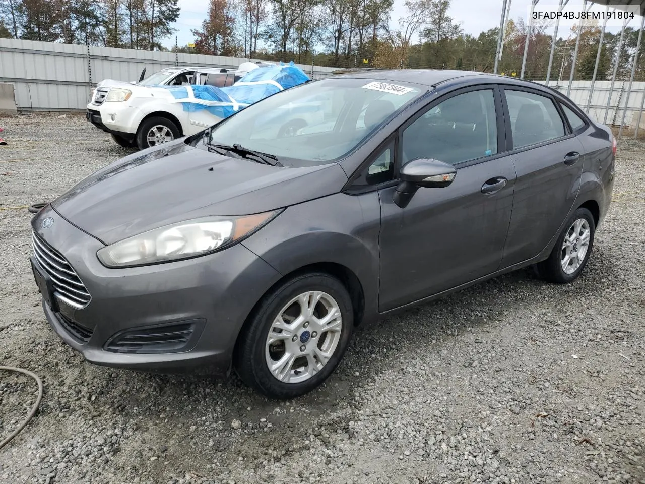 2015 Ford Fiesta Se VIN: 3FADP4BJ8FM191804 Lot: 77983944