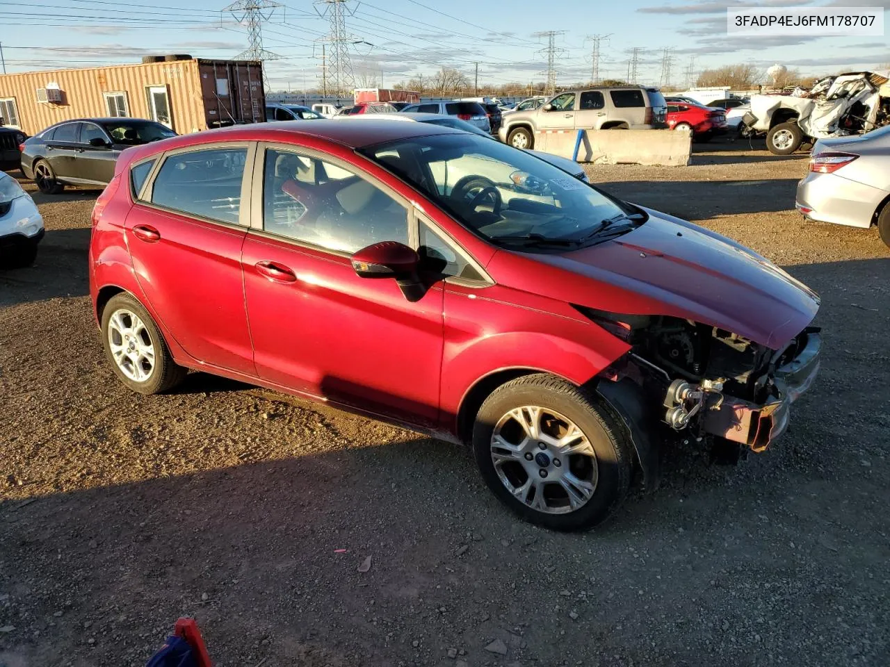 2015 Ford Fiesta Se VIN: 3FADP4EJ6FM178707 Lot: 80197454