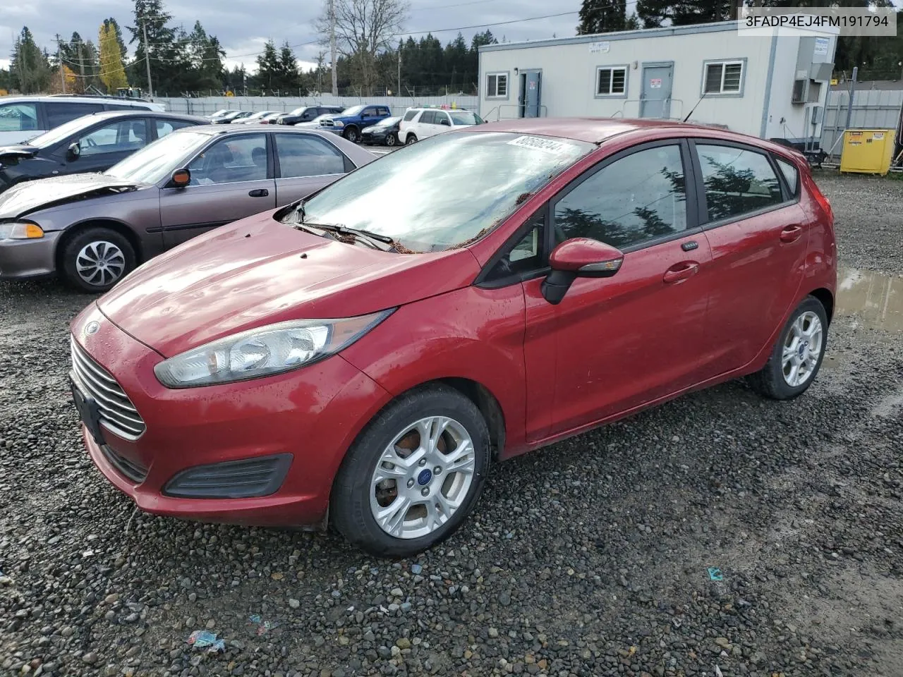 2015 Ford Fiesta Se VIN: 3FADP4EJ4FM191794 Lot: 80508244