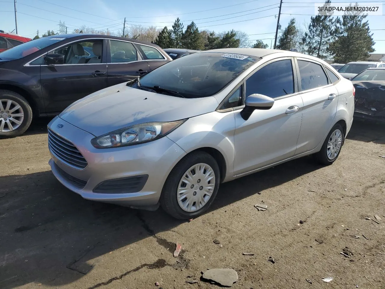 2015 Ford Fiesta S VIN: 3FADP4AJ6FM203627 Lot: 81928934