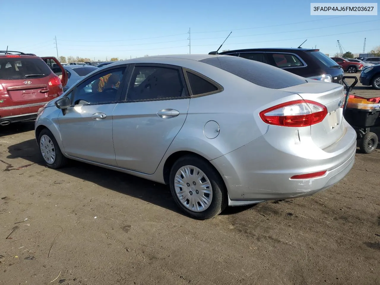 2015 Ford Fiesta S VIN: 3FADP4AJ6FM203627 Lot: 81928934