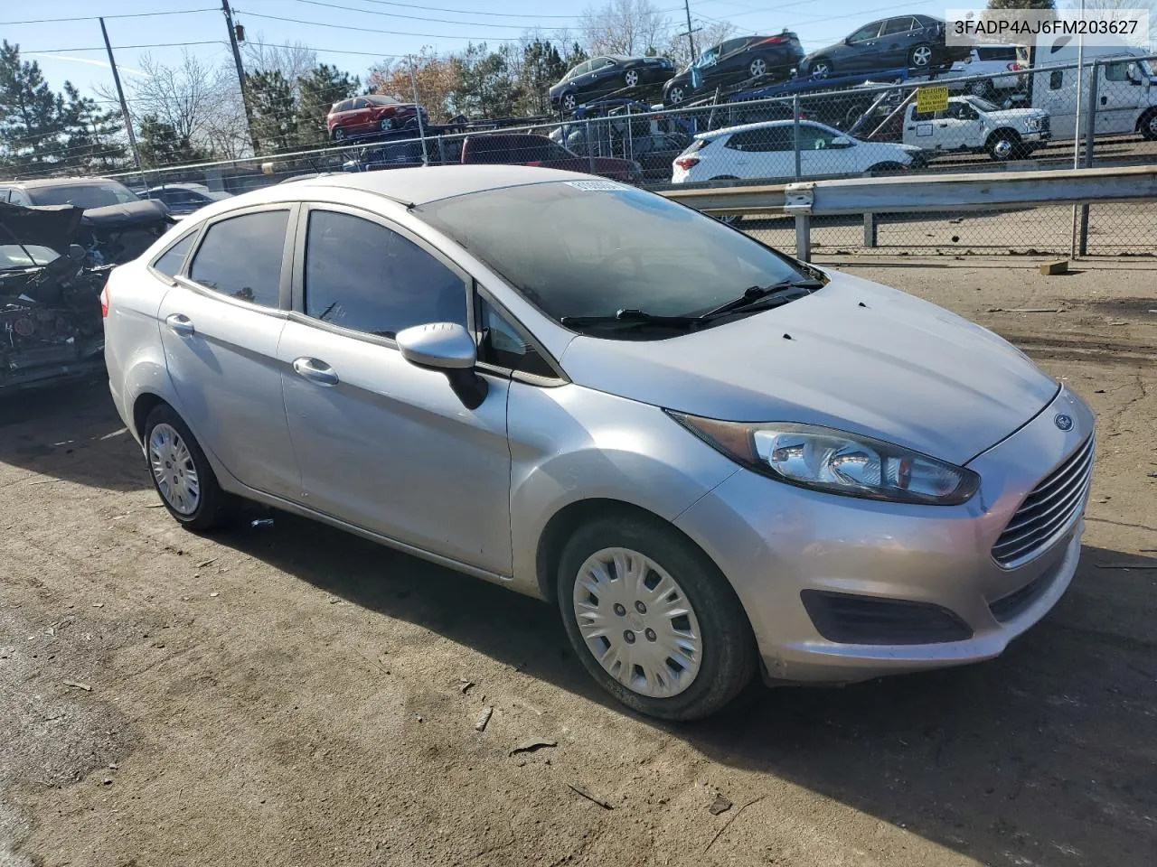 2015 Ford Fiesta S VIN: 3FADP4AJ6FM203627 Lot: 81928934