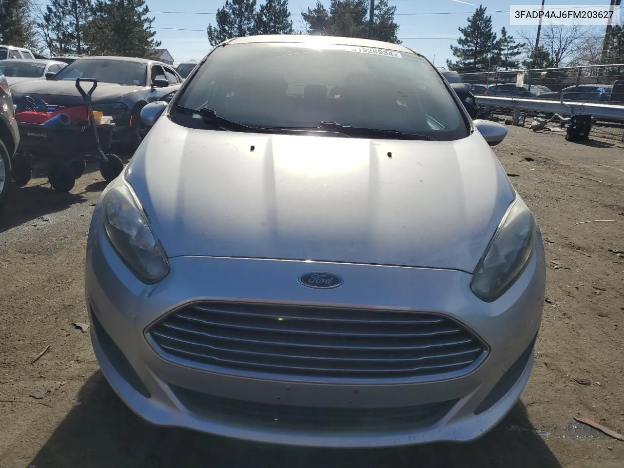 2015 Ford Fiesta S VIN: 3FADP4AJ6FM203627 Lot: 81928934