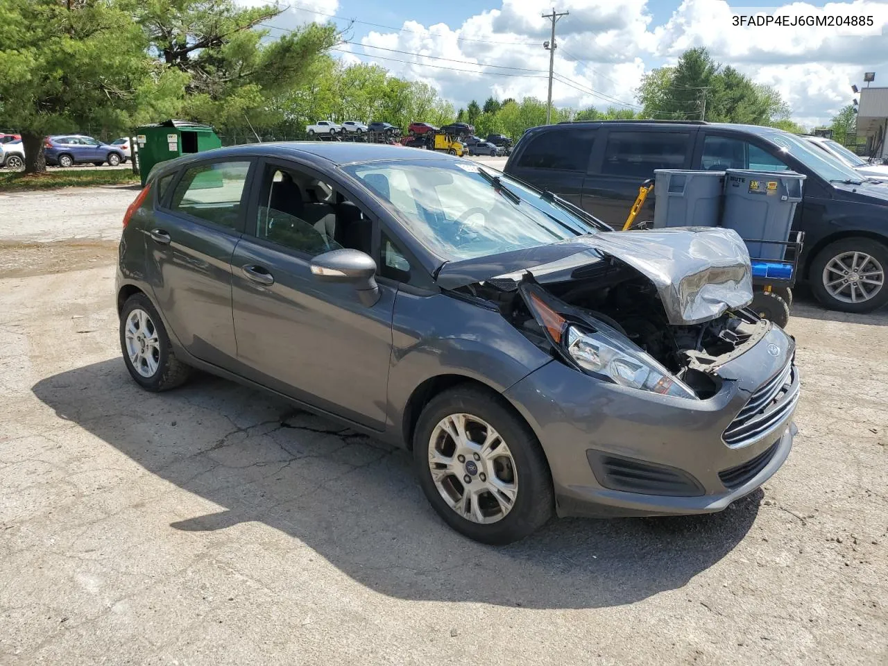 2016 Ford Fiesta Se VIN: 3FADP4EJ6GM204885 Lot: 53089414