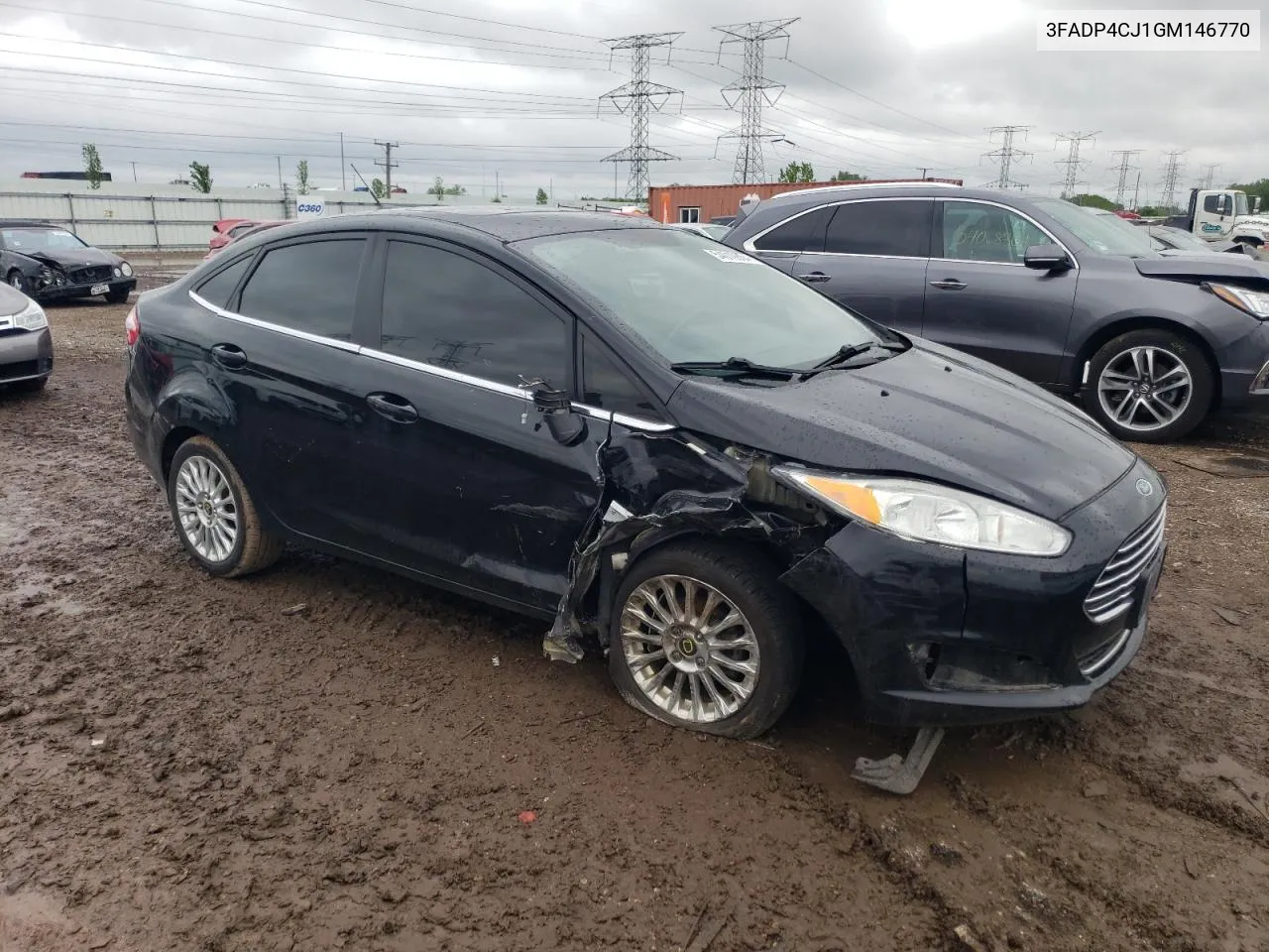 2016 Ford Fiesta Titanium VIN: 3FADP4CJ1GM146770 Lot: 54019864