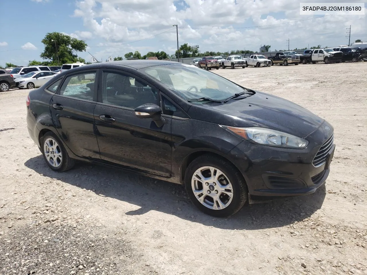 2016 Ford Fiesta Se VIN: 3FADP4BJ2GM186180 Lot: 58936094