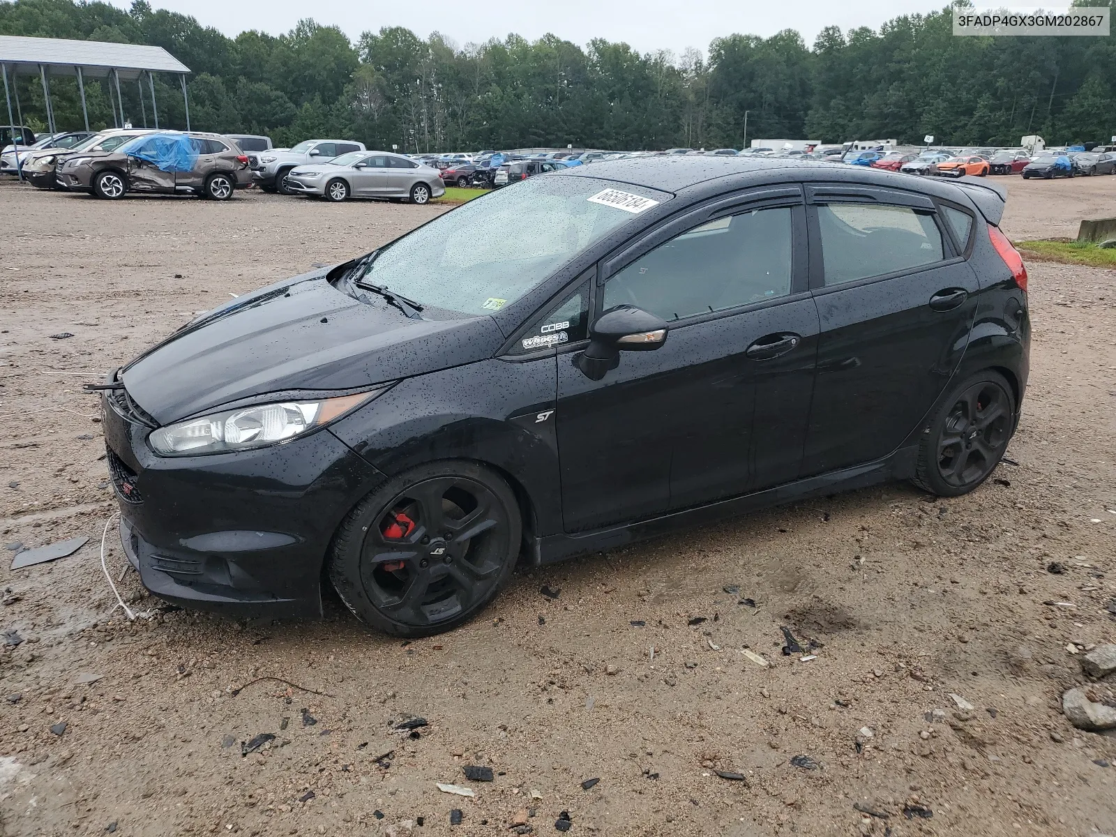 2016 Ford Fiesta St VIN: 3FADP4GX3GM202867 Lot: 66506184