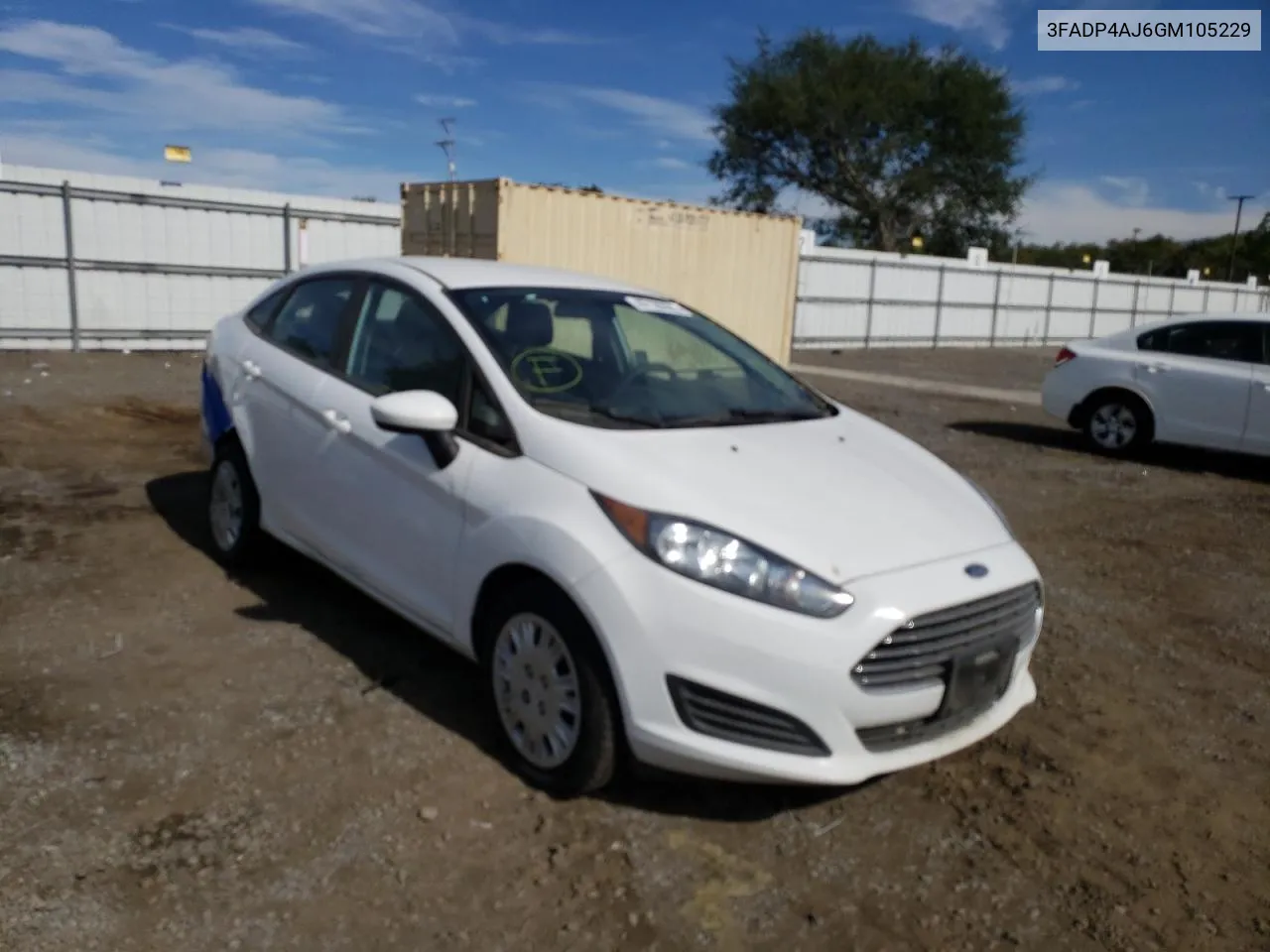 2016 Ford Fiesta S VIN: 3FADP4AJ6GM105229 Lot: 67126332