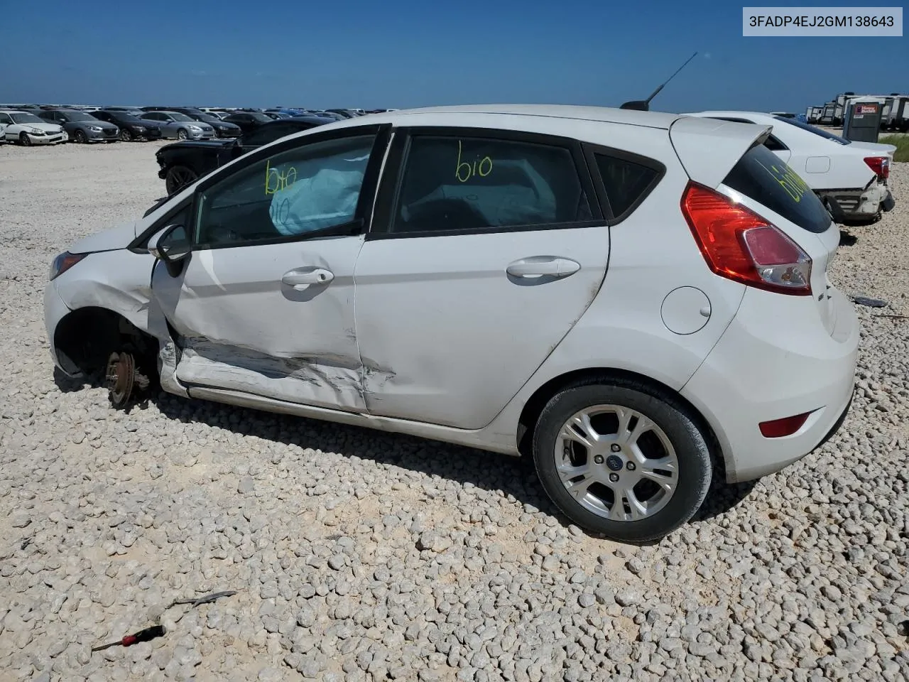 2016 Ford Fiesta Se VIN: 3FADP4EJ2GM138643 Lot: 67136224