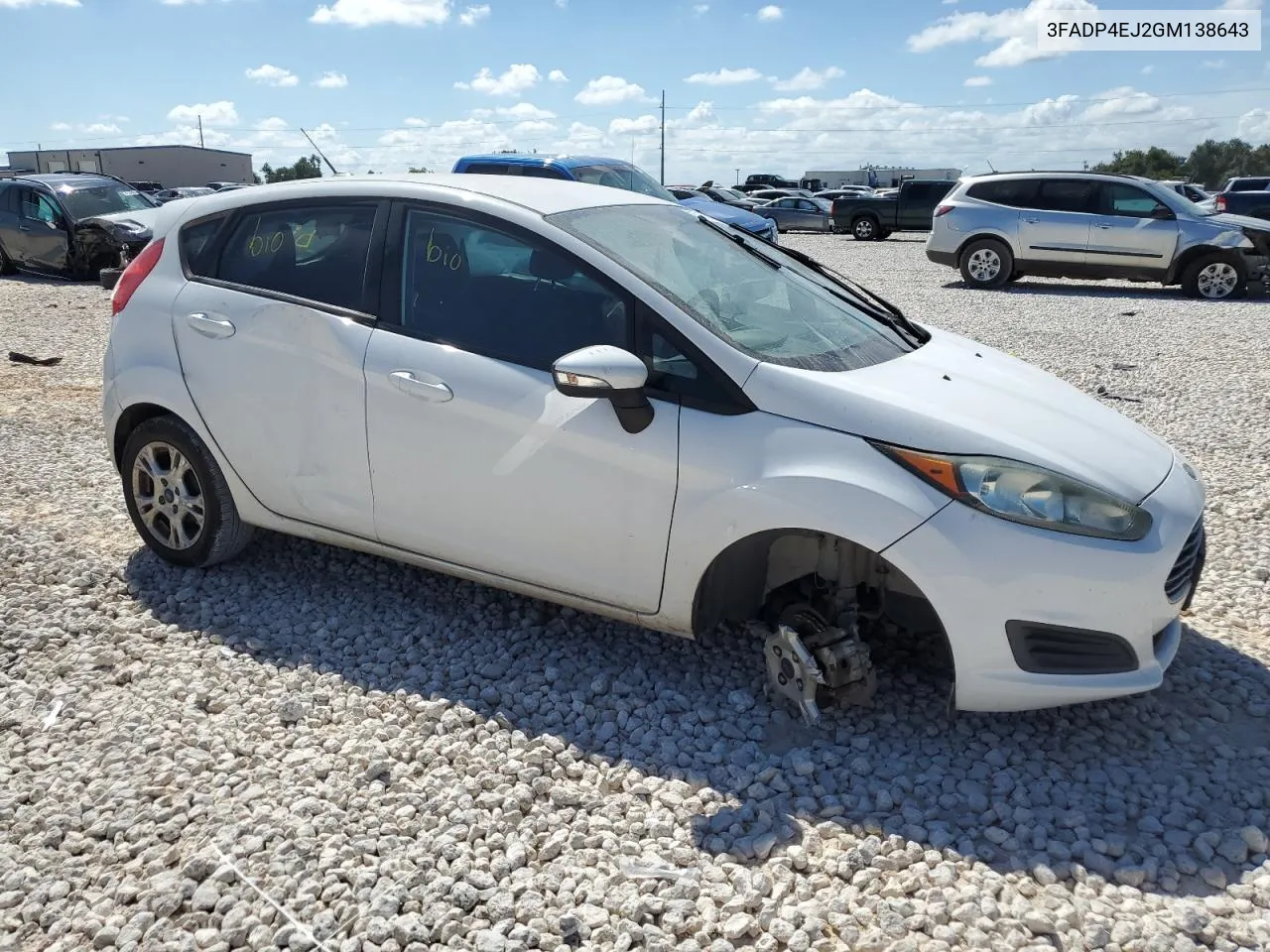 2016 Ford Fiesta Se VIN: 3FADP4EJ2GM138643 Lot: 67136224