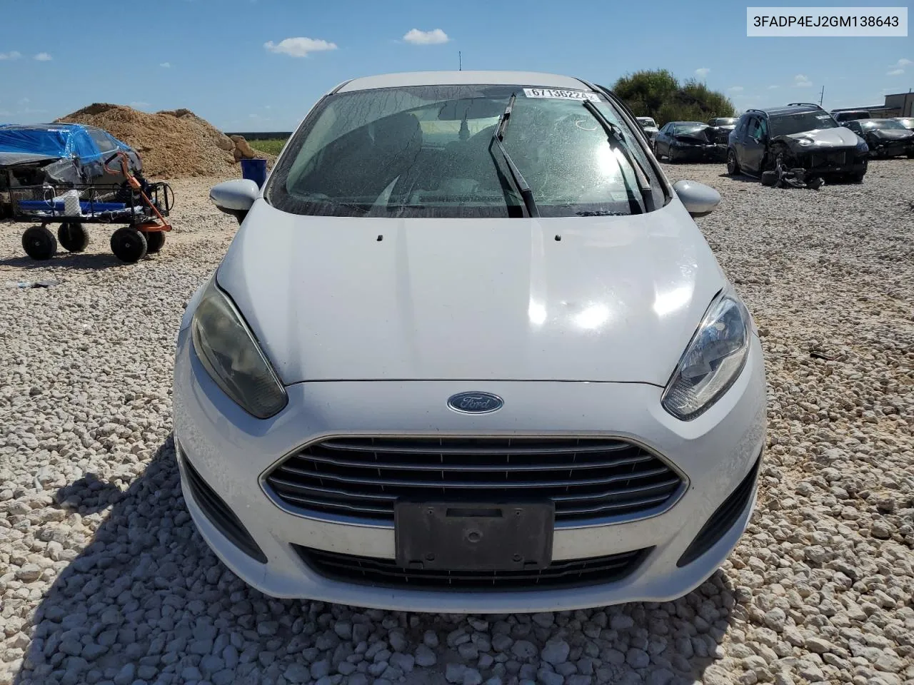 2016 Ford Fiesta Se VIN: 3FADP4EJ2GM138643 Lot: 67136224