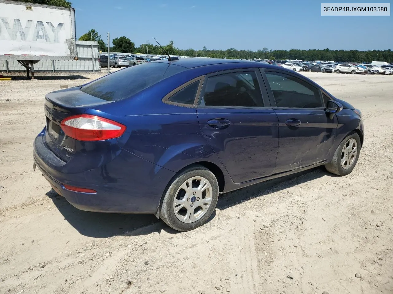 2016 Ford Fiesta Se VIN: 3FADP4BJXGM103580 Lot: 67563714