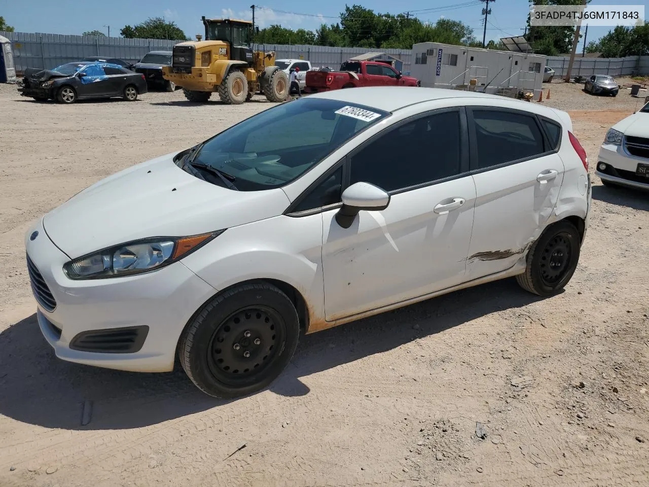 2016 Ford Fiesta S VIN: 3FADP4TJ6GM171843 Lot: 67603344