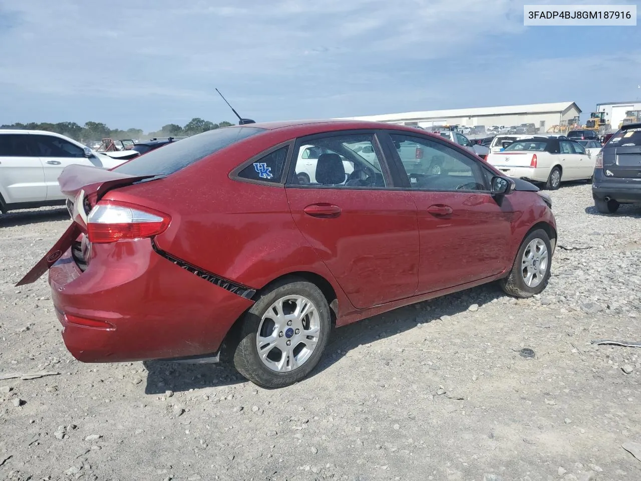 2016 Ford Fiesta Se VIN: 3FADP4BJ8GM187916 Lot: 69286894