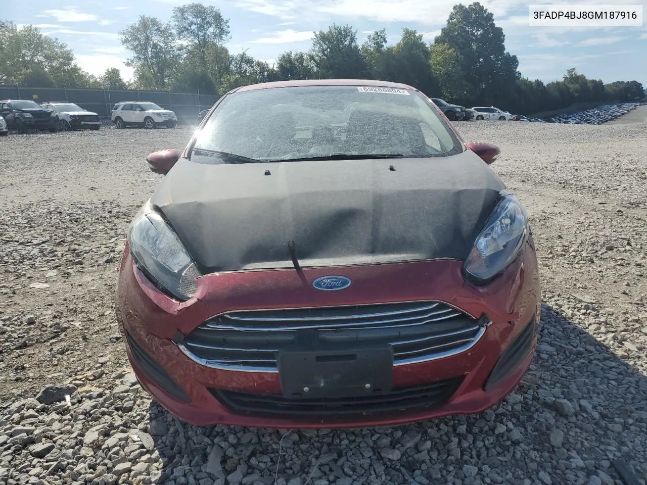 2016 Ford Fiesta Se VIN: 3FADP4BJ8GM187916 Lot: 69286894