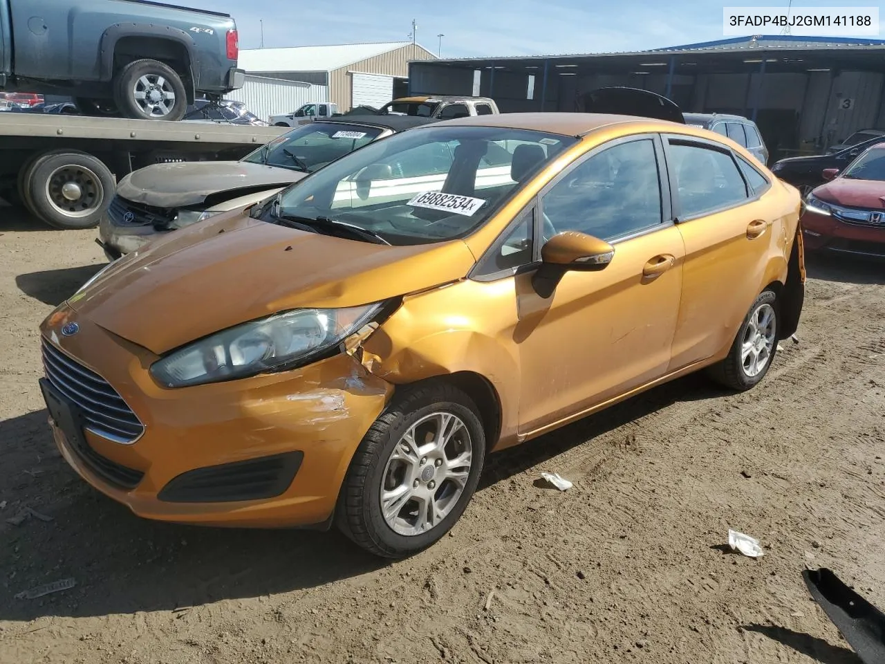 2016 Ford Fiesta Se VIN: 3FADP4BJ2GM141188 Lot: 69882534