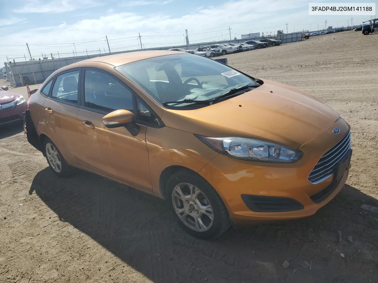 2016 Ford Fiesta Se VIN: 3FADP4BJ2GM141188 Lot: 69882534