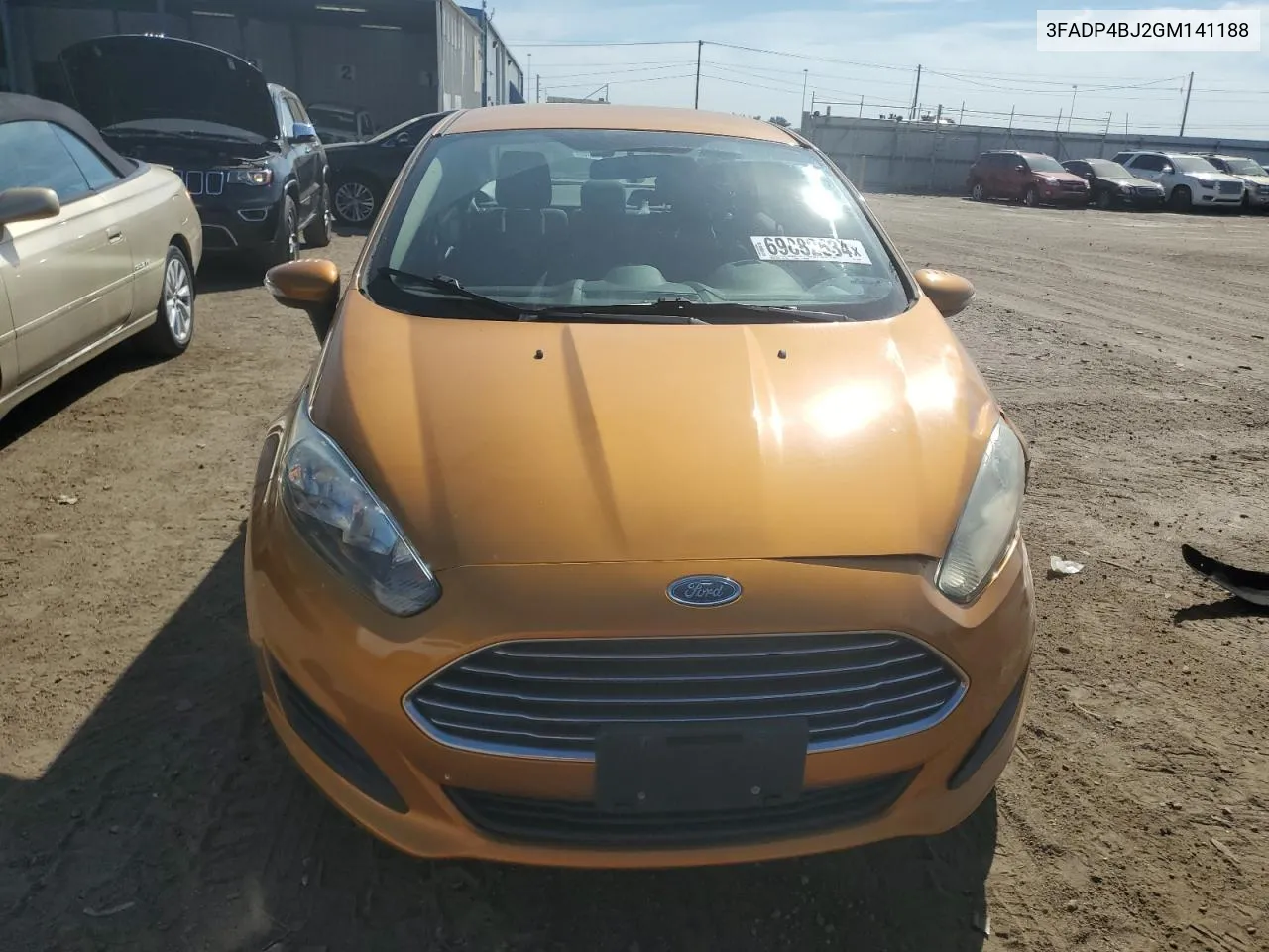 2016 Ford Fiesta Se VIN: 3FADP4BJ2GM141188 Lot: 69882534