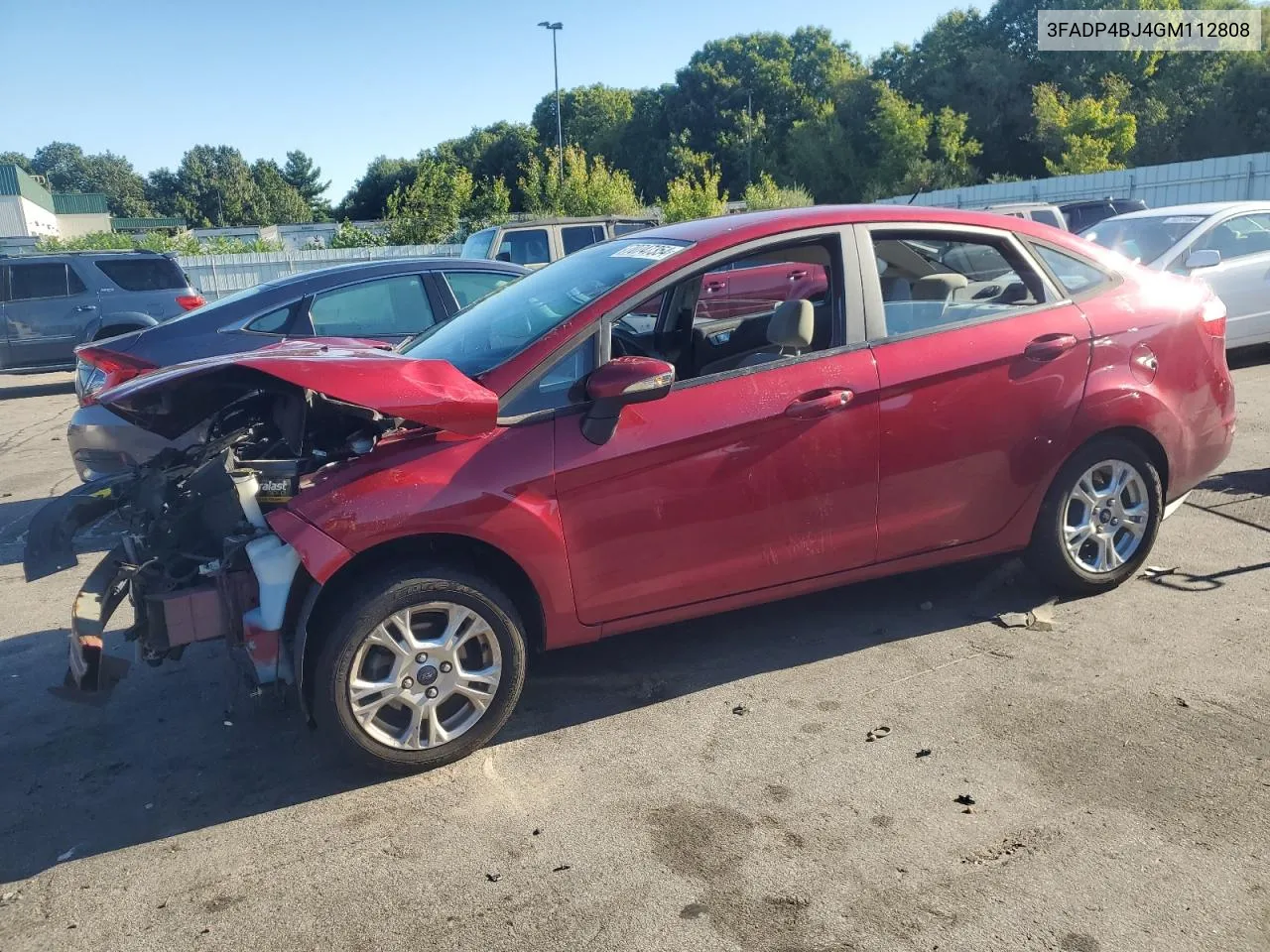 2016 Ford Fiesta Se VIN: 3FADP4BJ4GM112808 Lot: 70747354