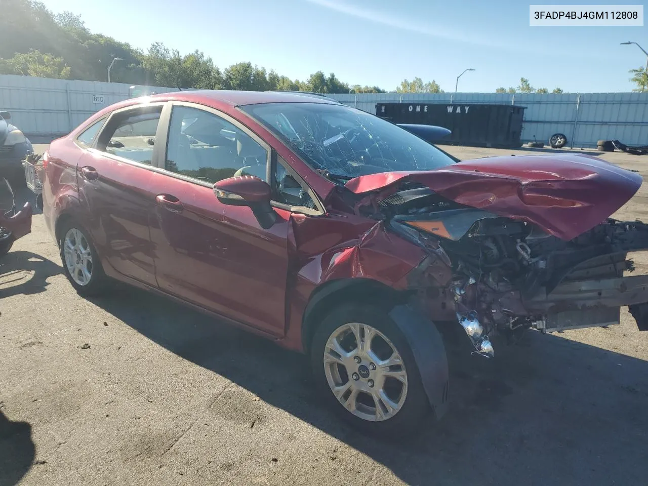 2016 Ford Fiesta Se VIN: 3FADP4BJ4GM112808 Lot: 70747354