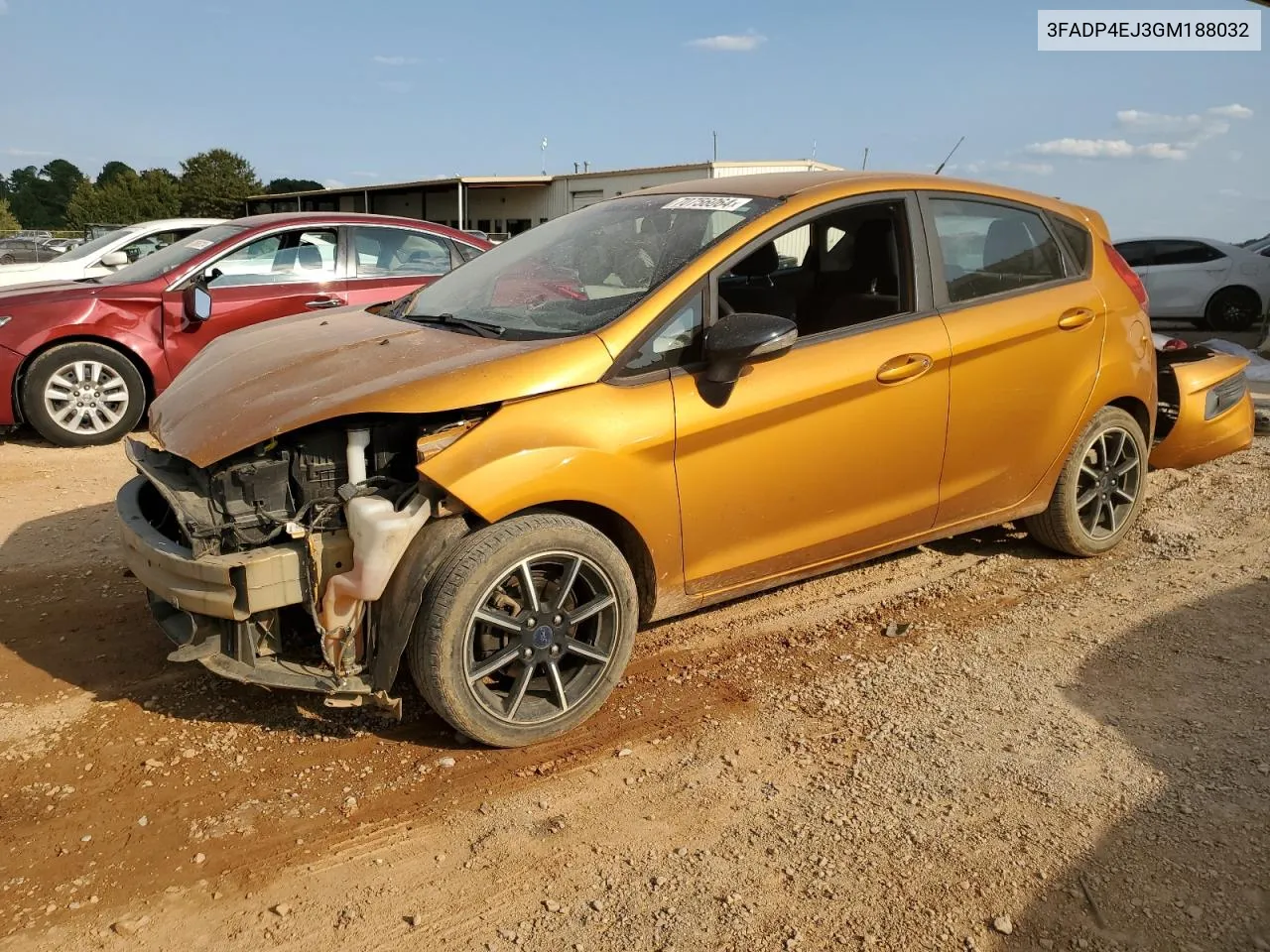 2016 Ford Fiesta Se VIN: 3FADP4EJ3GM188032 Lot: 70756064