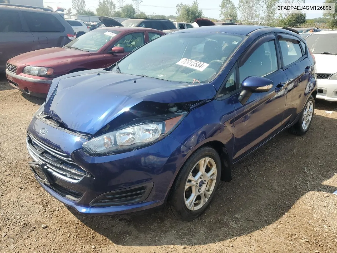 2016 Ford Fiesta Se VIN: 3FADP4EJ4GM126896 Lot: 70915534