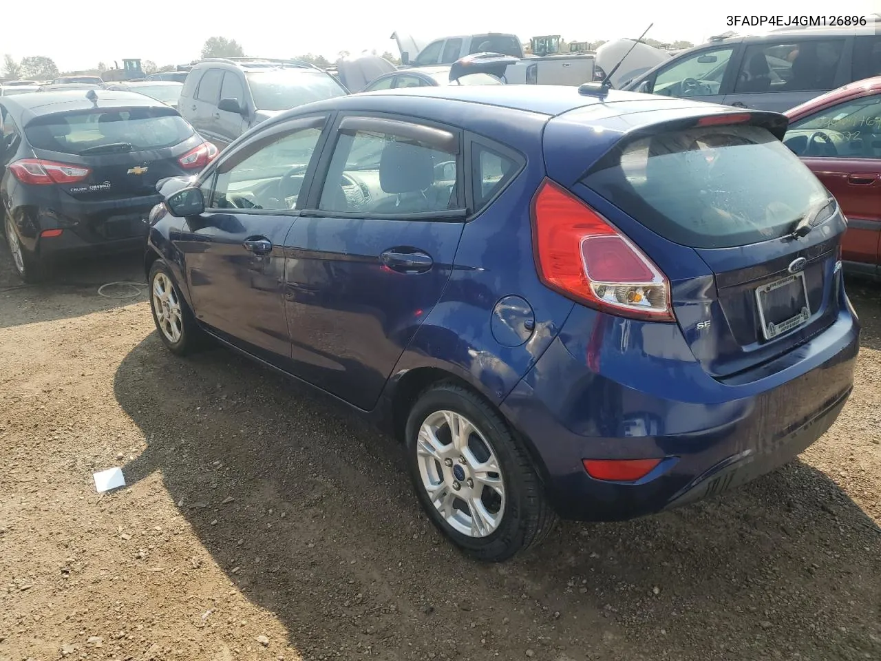 2016 Ford Fiesta Se VIN: 3FADP4EJ4GM126896 Lot: 70915534