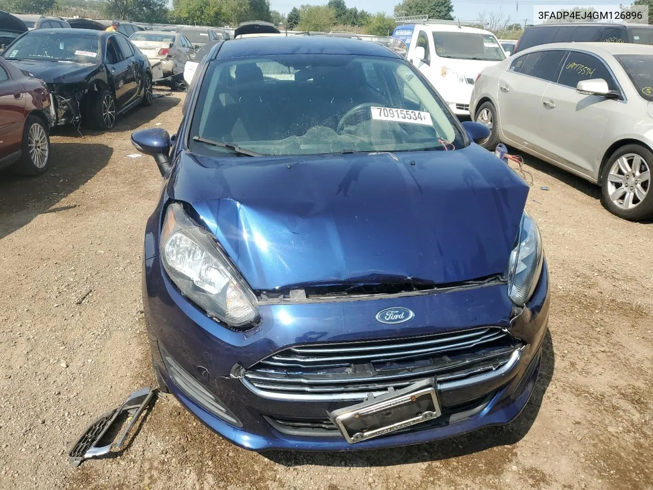 2016 Ford Fiesta Se VIN: 3FADP4EJ4GM126896 Lot: 70915534