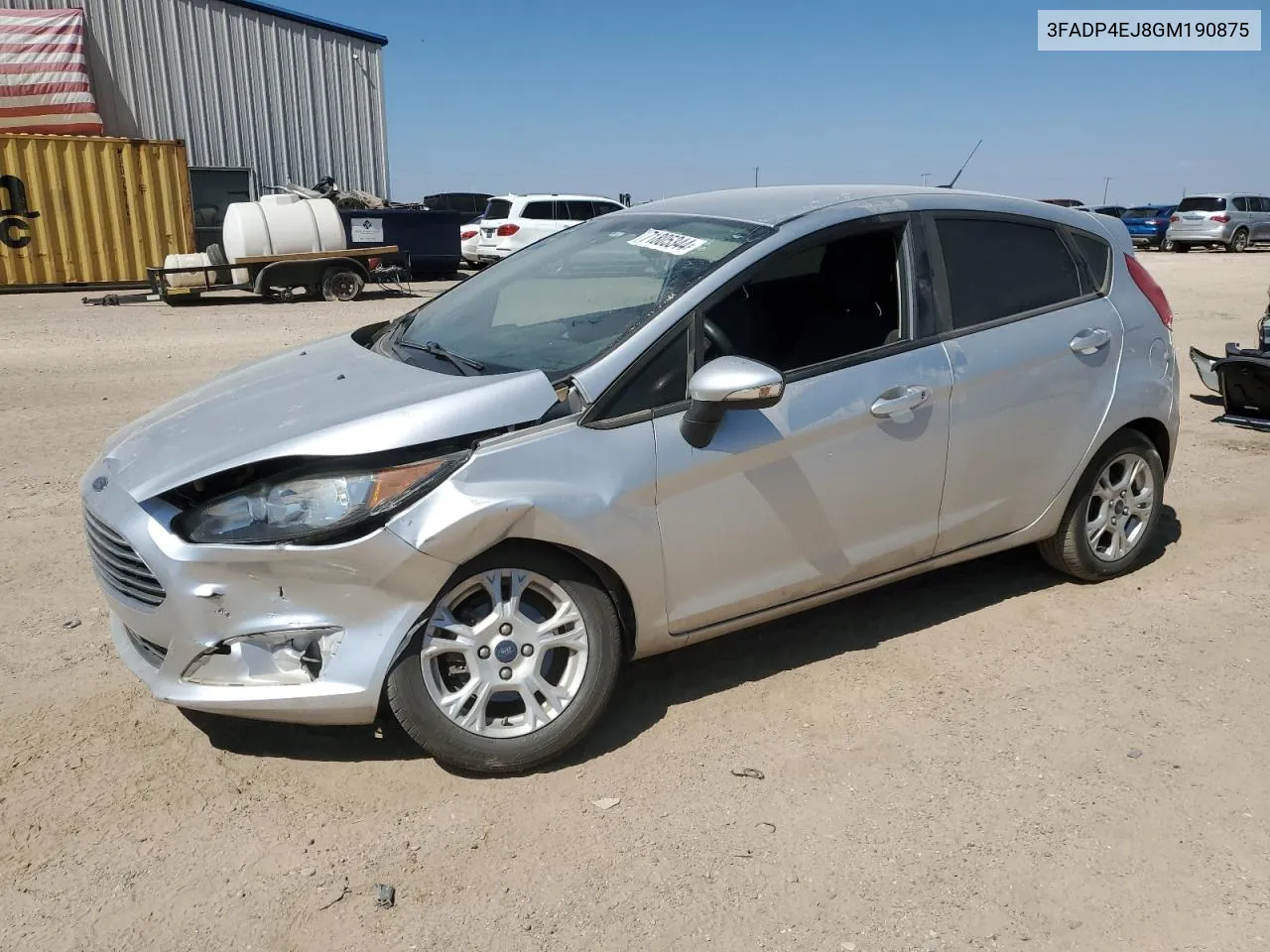 2016 Ford Fiesta Se VIN: 3FADP4EJ8GM190875 Lot: 71805344