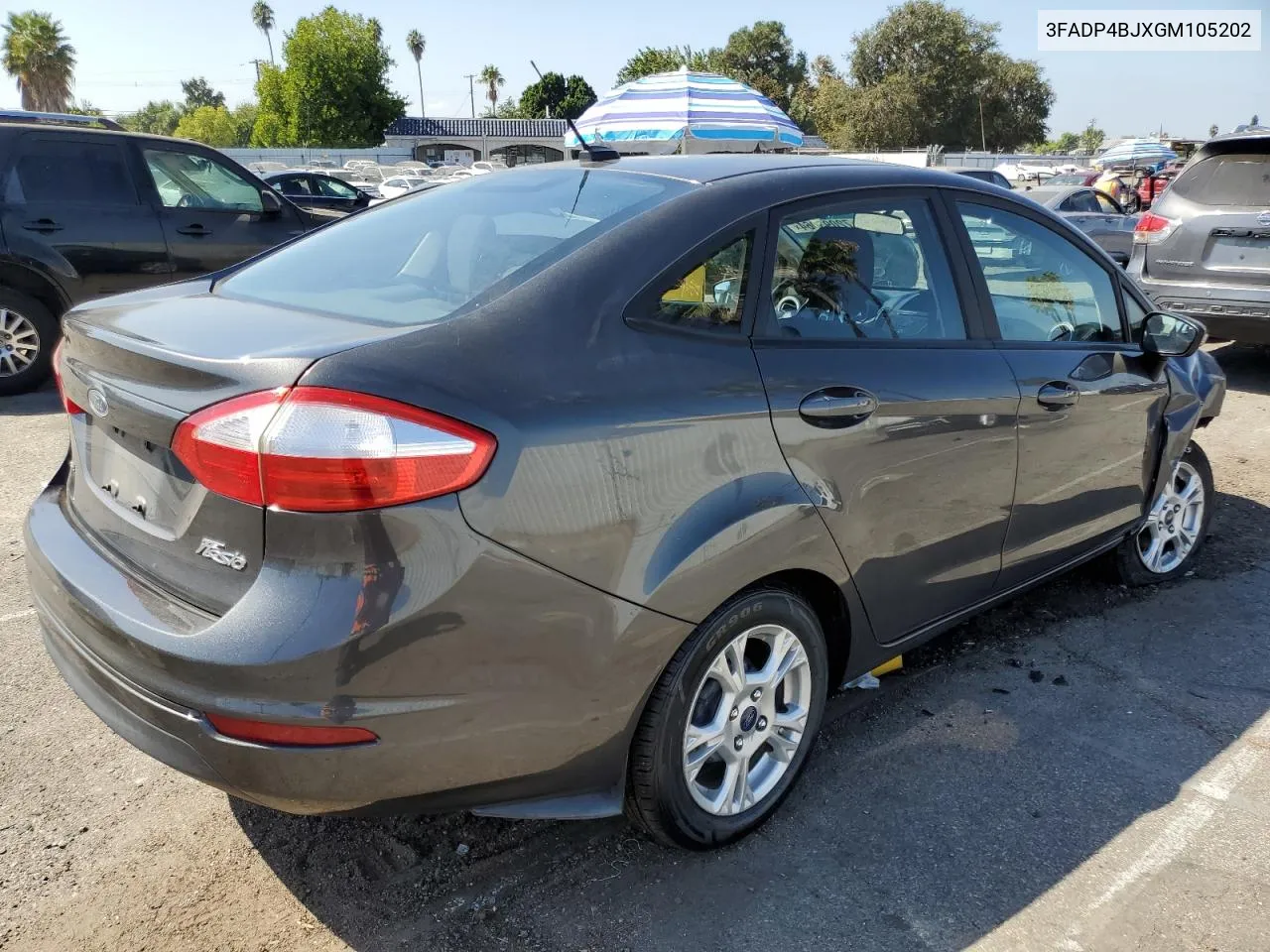 2016 Ford Fiesta Se VIN: 3FADP4BJXGM105202 Lot: 72093064