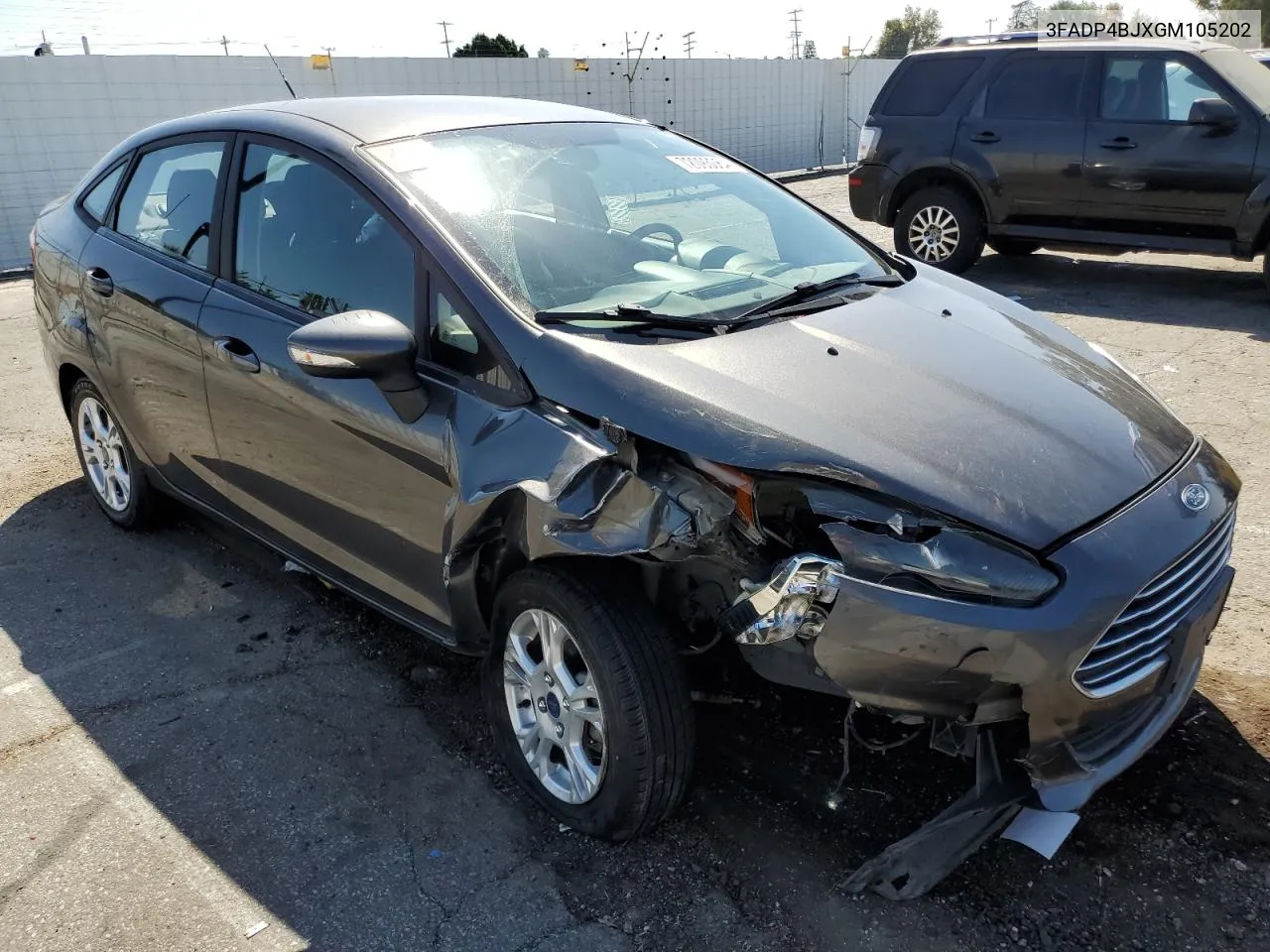 2016 Ford Fiesta Se VIN: 3FADP4BJXGM105202 Lot: 72093064