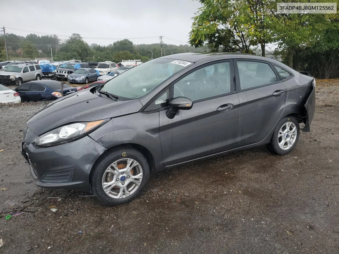 2016 Ford Fiesta Se VIN: 3FADP4BJ8GM125562 Lot: 72792044