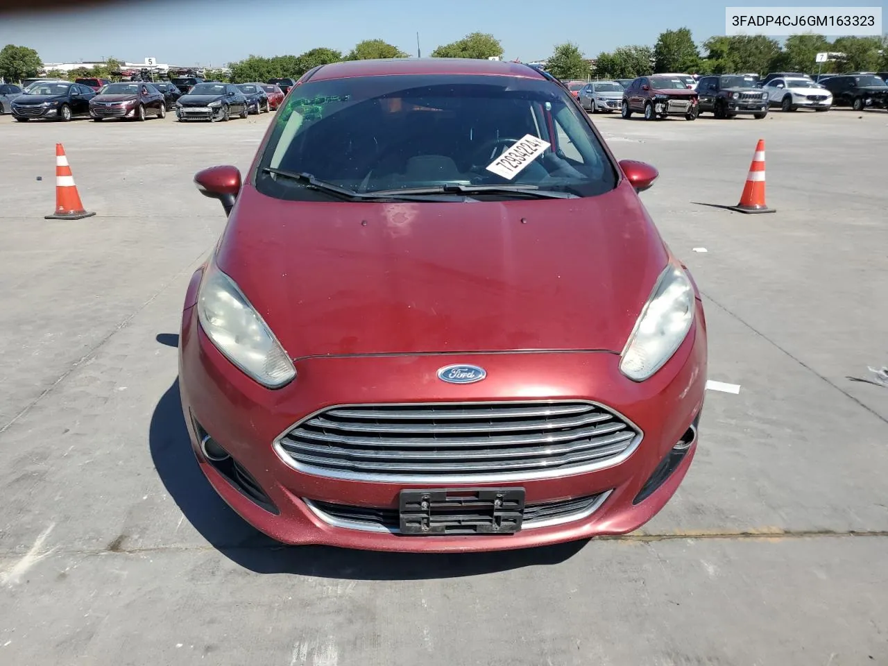 2016 Ford Fiesta Titanium VIN: 3FADP4CJ6GM163323 Lot: 72934224