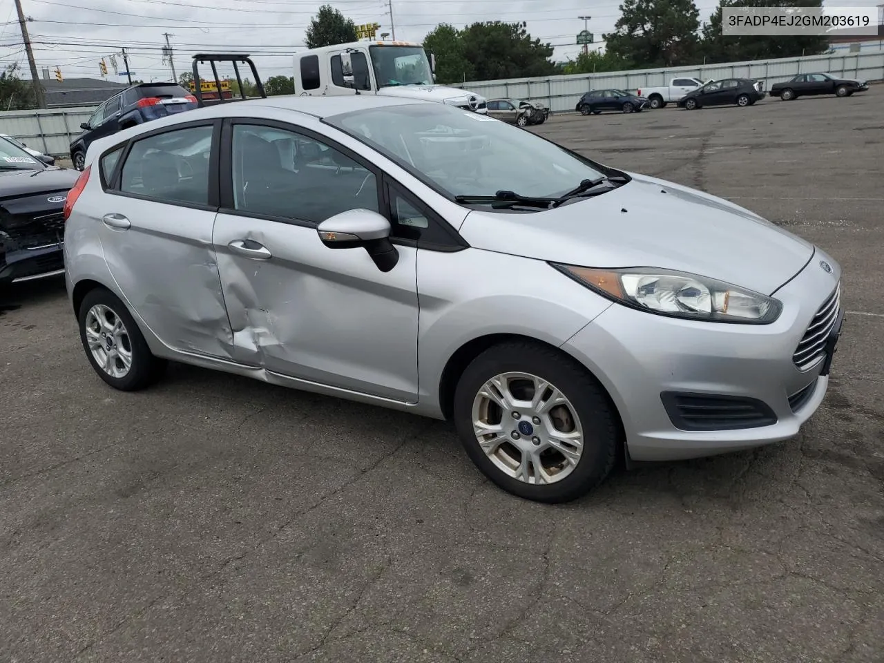 2016 Ford Fiesta Se VIN: 3FADP4EJ2GM203619 Lot: 73001464