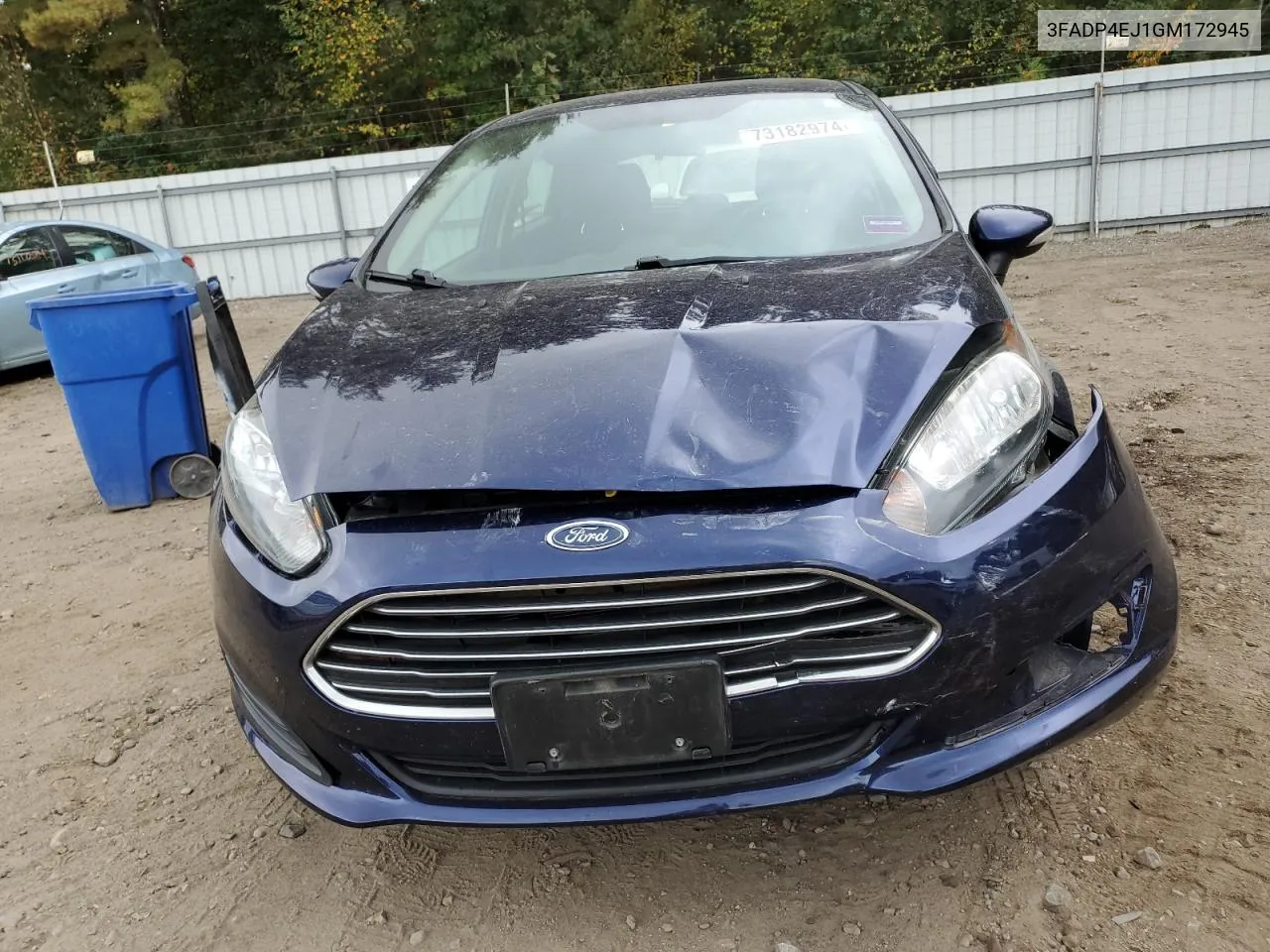 2016 Ford Fiesta Se VIN: 3FADP4EJ1GM172945 Lot: 73182974