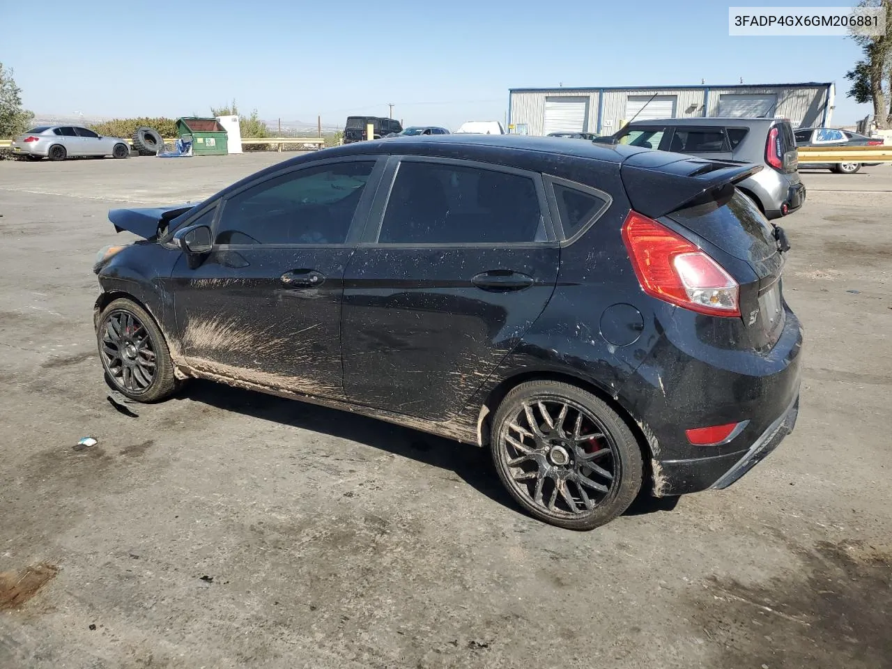 2016 Ford Fiesta St VIN: 3FADP4GX6GM206881 Lot: 73544634