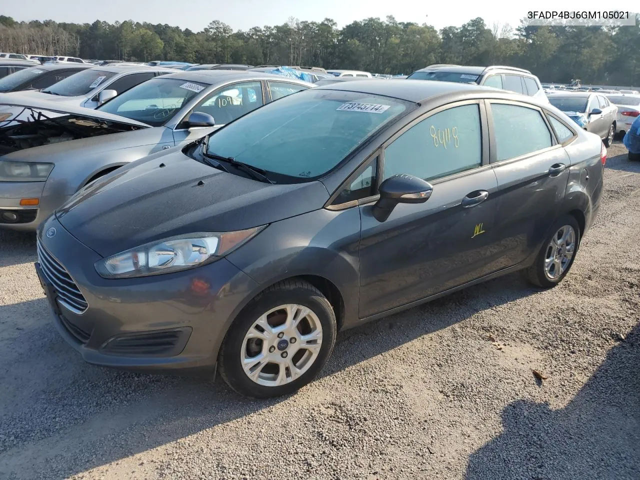 2016 Ford Fiesta Se VIN: 3FADP4BJ6GM105021 Lot: 73745714