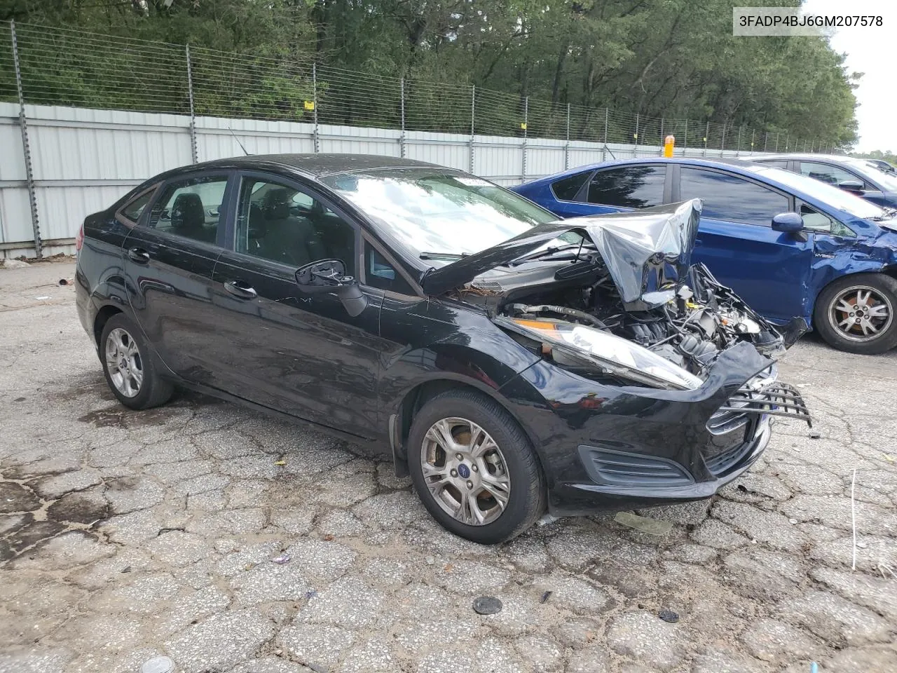 2016 Ford Fiesta Se VIN: 3FADP4BJ6GM207578 Lot: 73776804